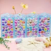 3D Laser embossed 3D stickers for children diy, cute embossed 3D stickers, mobile phone DIY, fun reward stickers, colorful cartoon cars, engineering vehicles, embossed gilded landscape sticker sets, mobile phone stickers Application Scenario